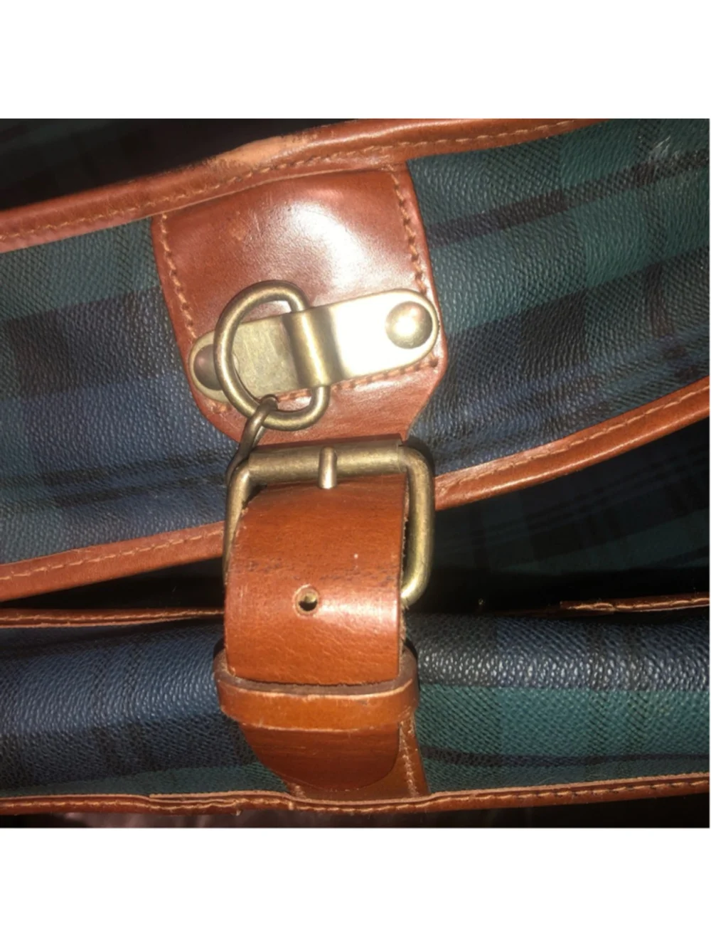 Vintage RALPH LAUREN Black Watch Hanging Valet Clothing Garment Bag